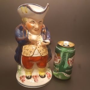 Allertons Staffordhire colonial snuff taker 6 3/4" Toby Pitcher 1912-1915